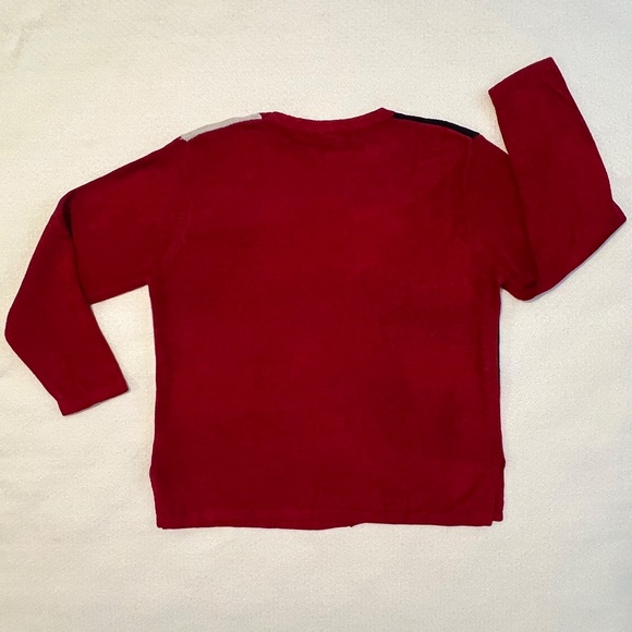 NWT Moffi Chenille Colour Block Leaf Art Cozy Crewneck Sweater Size XXL - Picture 4 of 12